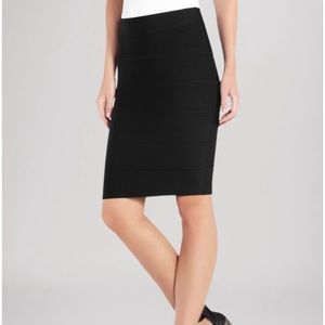 BCBGMaxAzria Black Alexa Pencil Skirt Size Medium